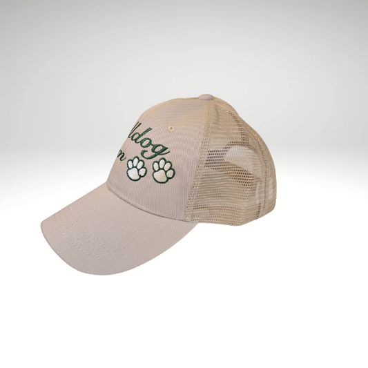 Bulldog Mom Trucker Cream