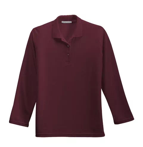 Ladies Long Sleeve Silk Touch Polo