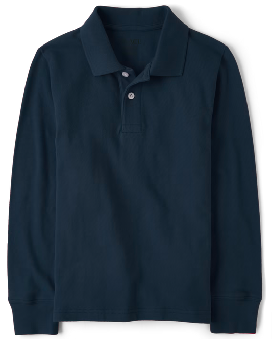 Boys Long Sleeve Polo