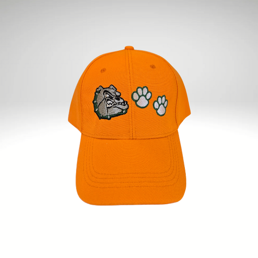 Bulldog Mascot Paws Orange