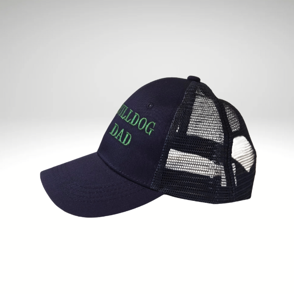 Bulldog Dad Trucker Navy