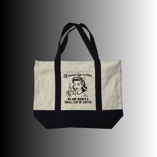 Retro Coffee Canvas Tote