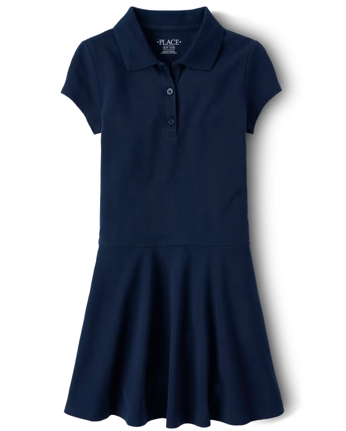 Girls Soft Pique Polo Dress