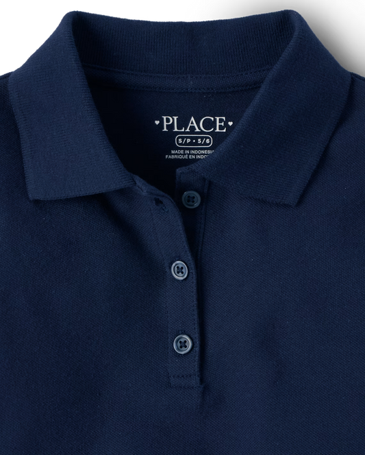 Girls Long Sleeve Polo