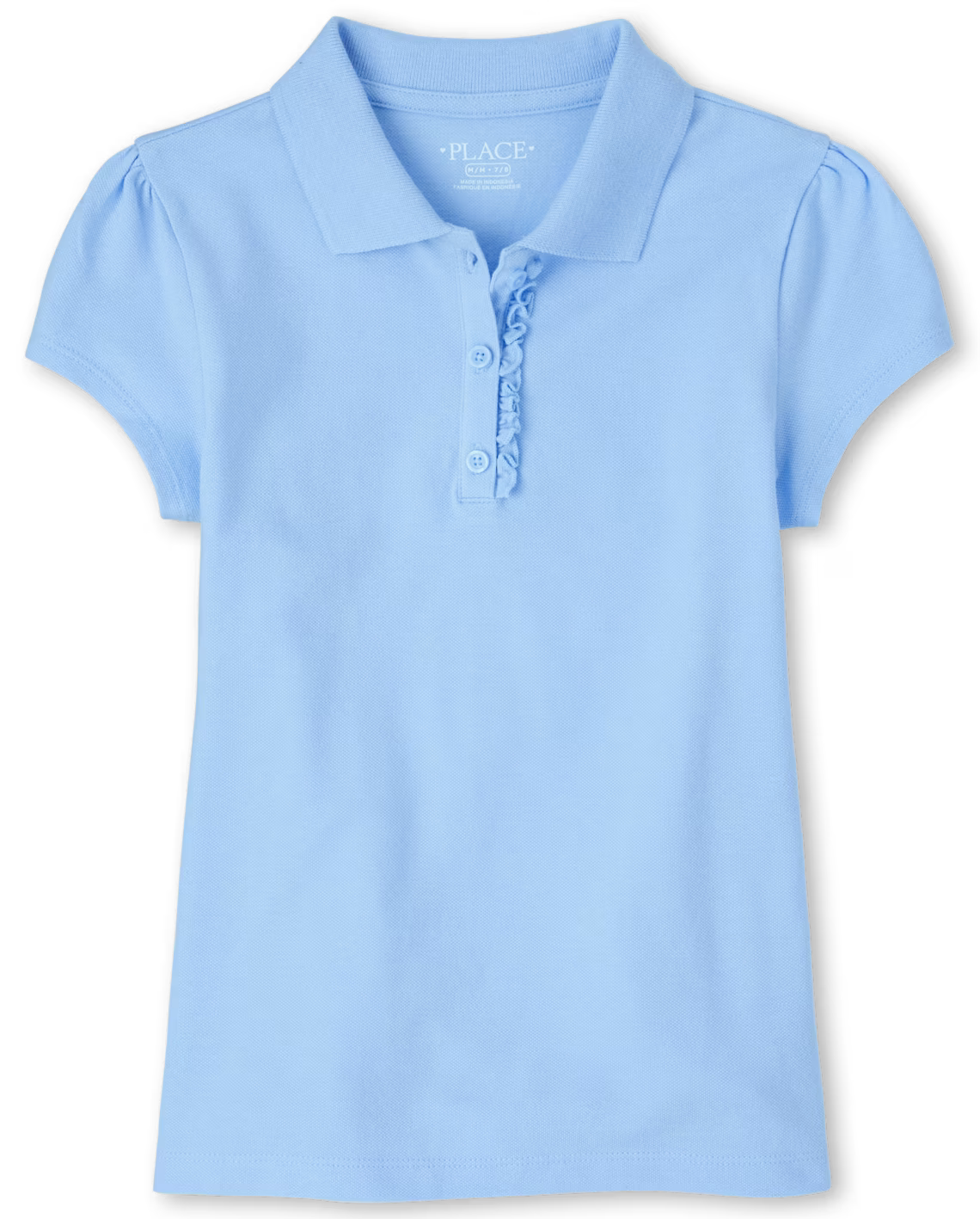 Girls Ruffle Short Sleeve Polo