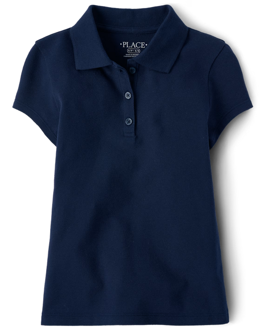 Girls Short Sleeve Polo