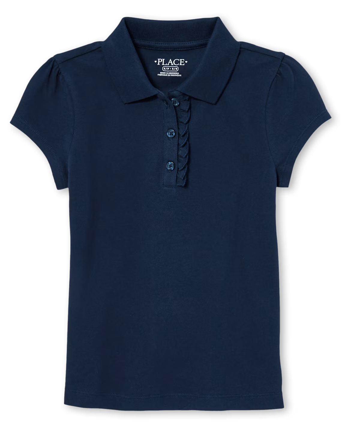 Girls Ruffle Short Sleeve Polo