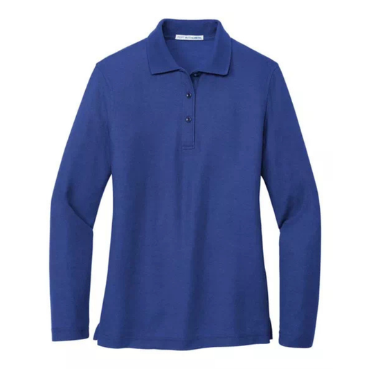 Ladies Long Sleeve Silk Touch Polo