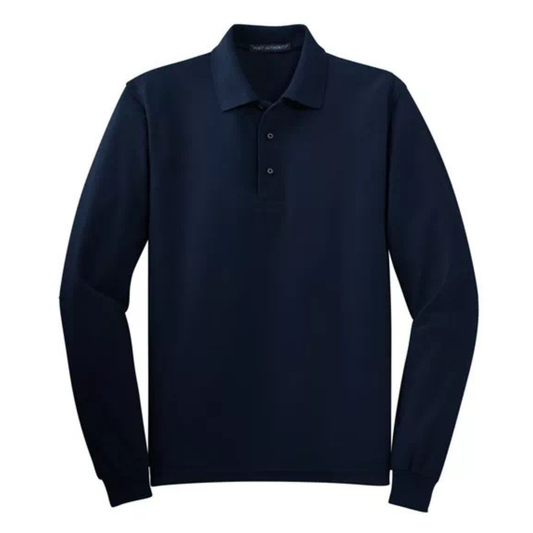 Men's Long Sleeve Silk Touch Polo