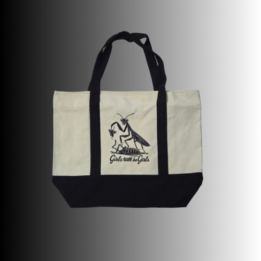 Retro Girls Canvas Tote